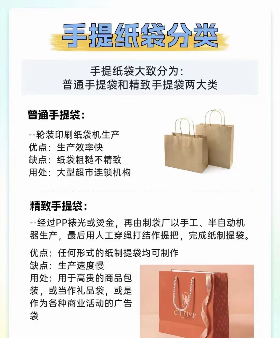 手提紙袋分類